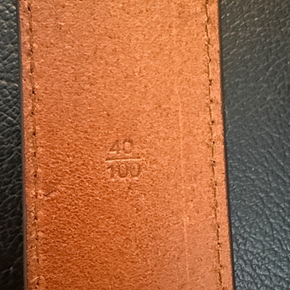 Polo Ralph Lauren Double-O-Ring leather belt. Italian leather Made in China 40” - Picture 10 of 15